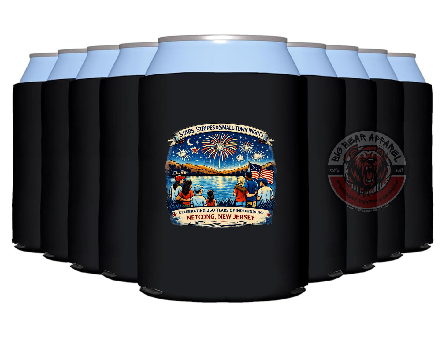 Stars, Stripes & Small Town Nights Foam Koozie