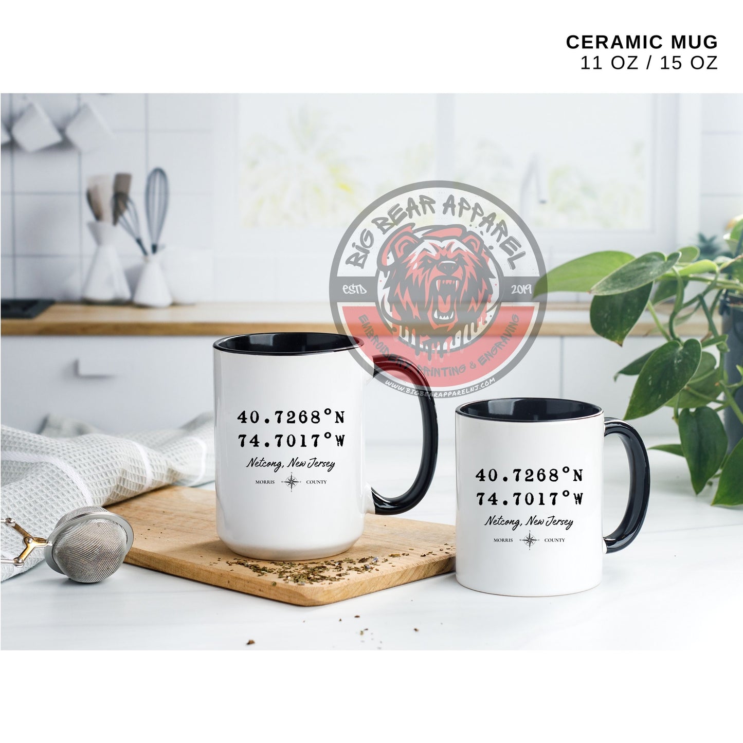 Netcong Coordinates Mug