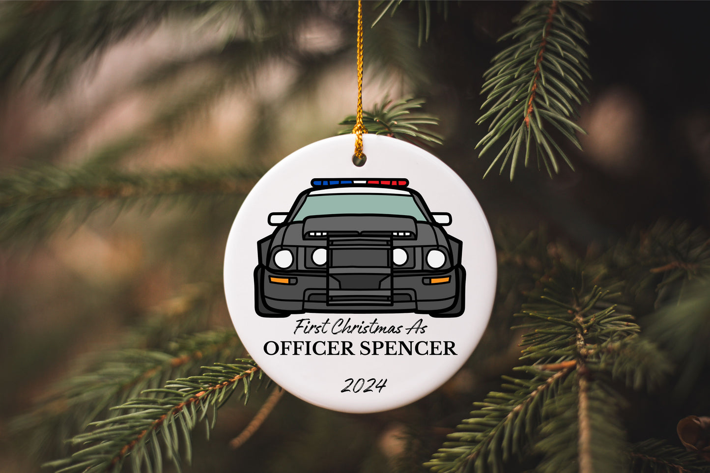First Christmas as a Police Officer Ornament