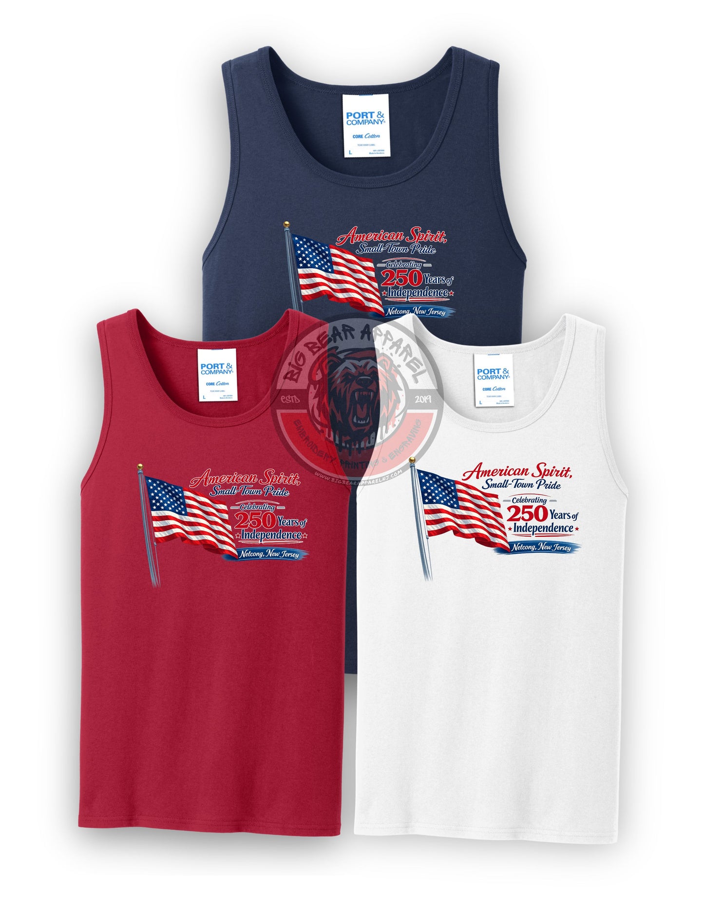 American Spirit, Small Town Pride Mens Tank Top