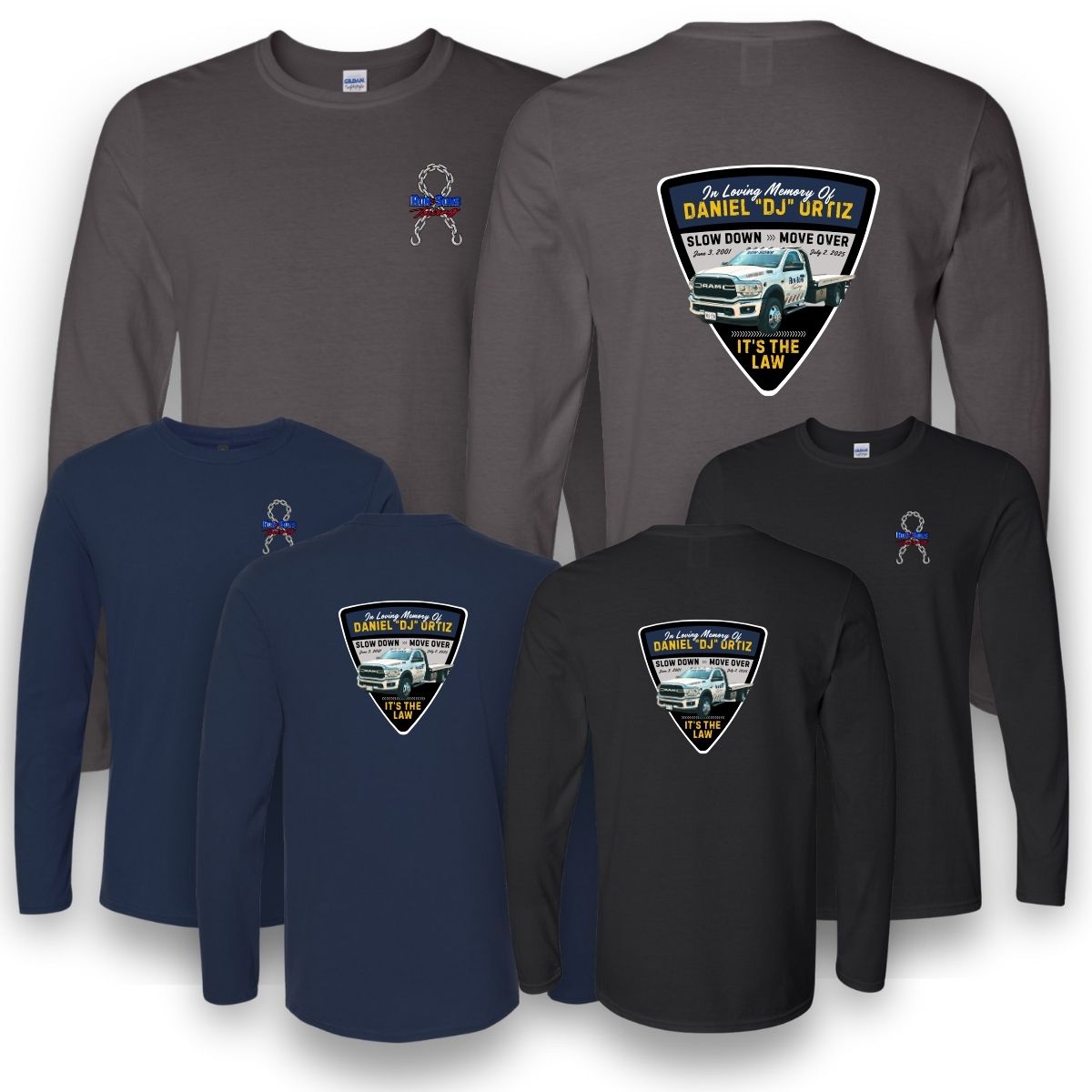 Slow Down, Move Over Memorial Long Sleeve T-Shirt - DJ Ortiz