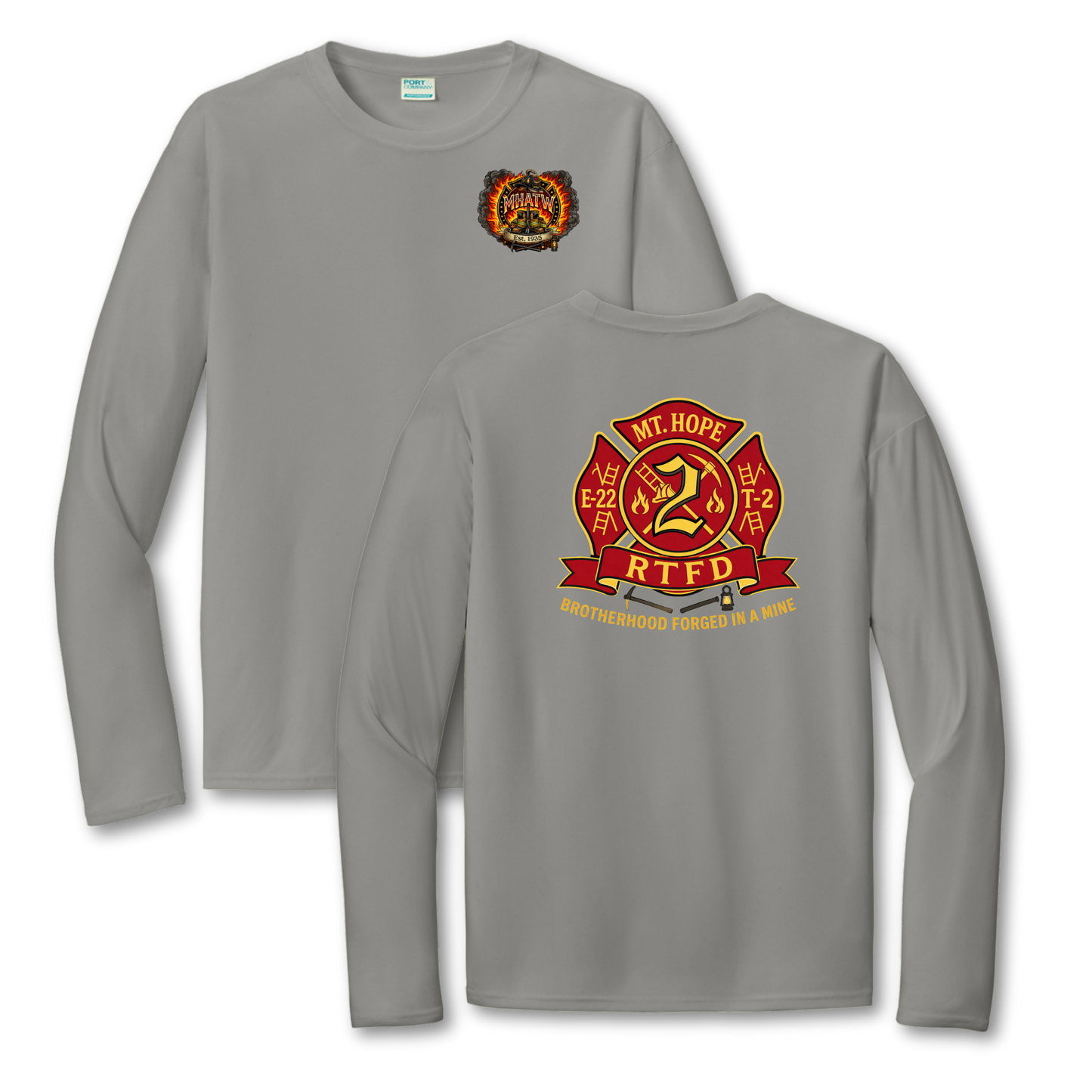 Mt. Hope Fire Long Sleeve Performance T-Shirt