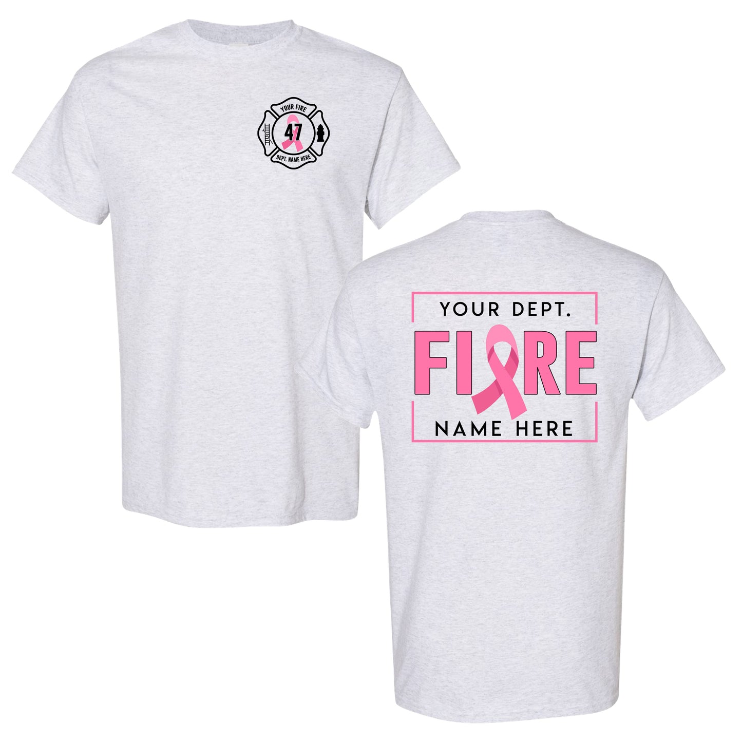 Fire Department Breast Cancer Awareness T-Shirt
