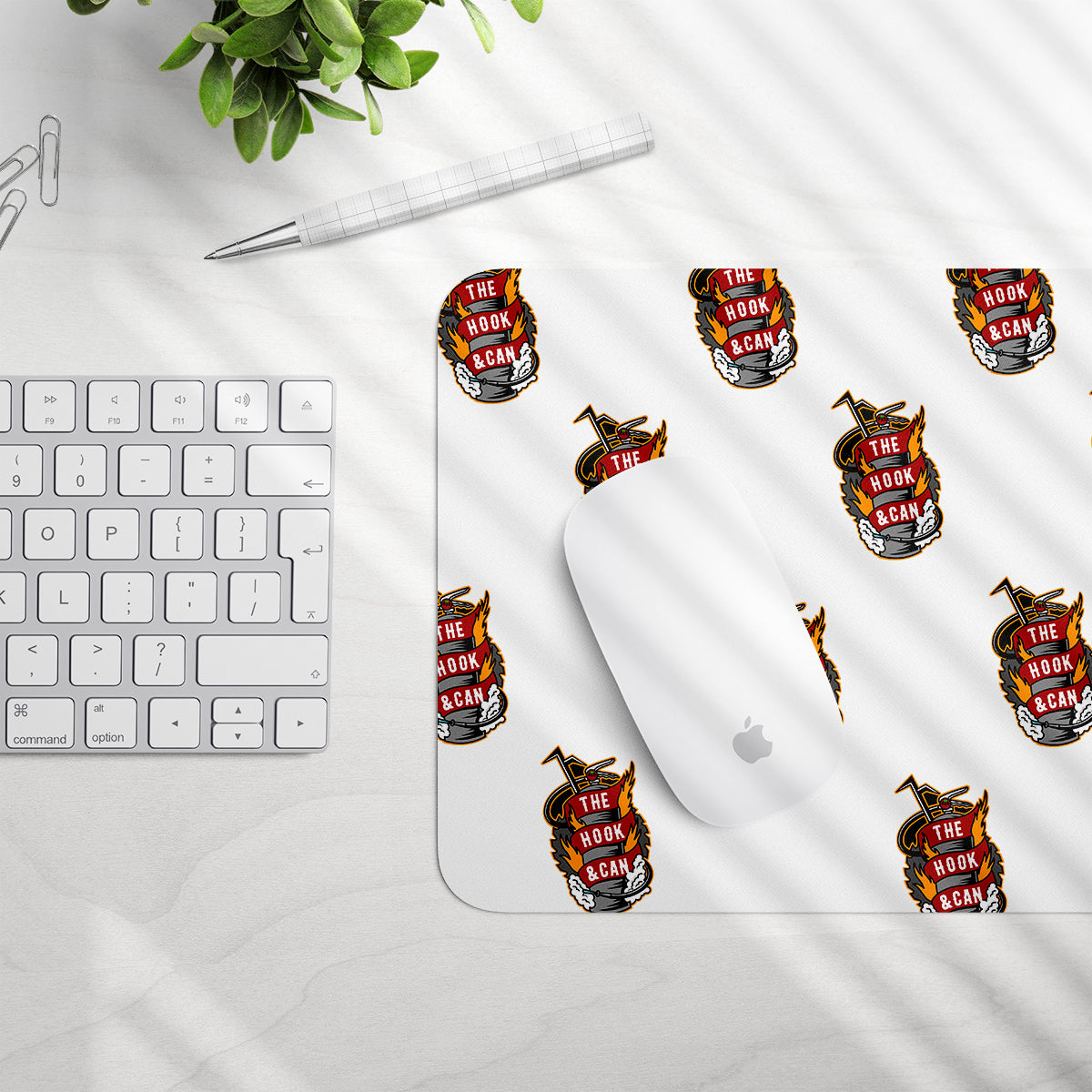 The Hook & Can Mouse Pad (New Logo)