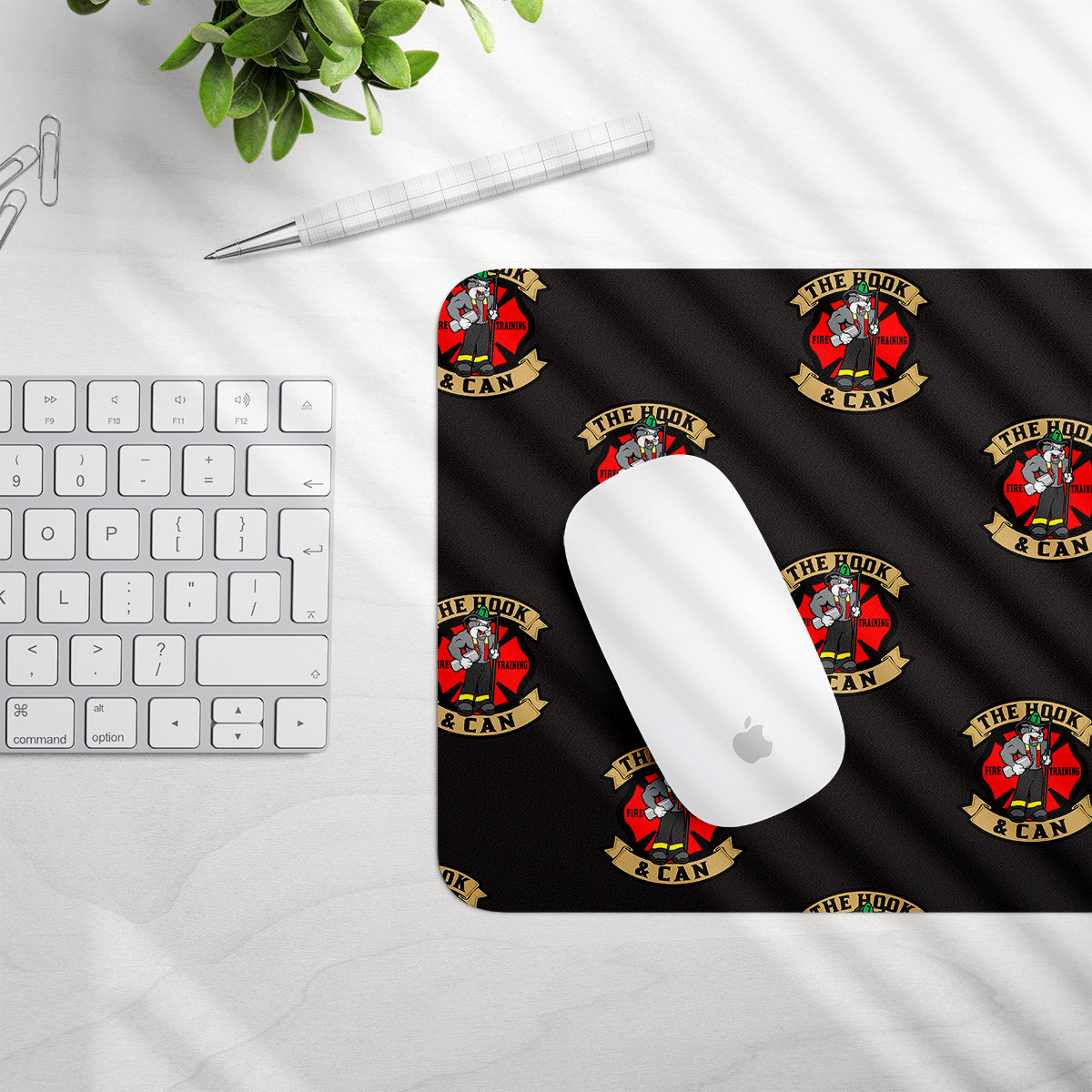 The Hook & Can Mouse Pad (Maltese Logo)