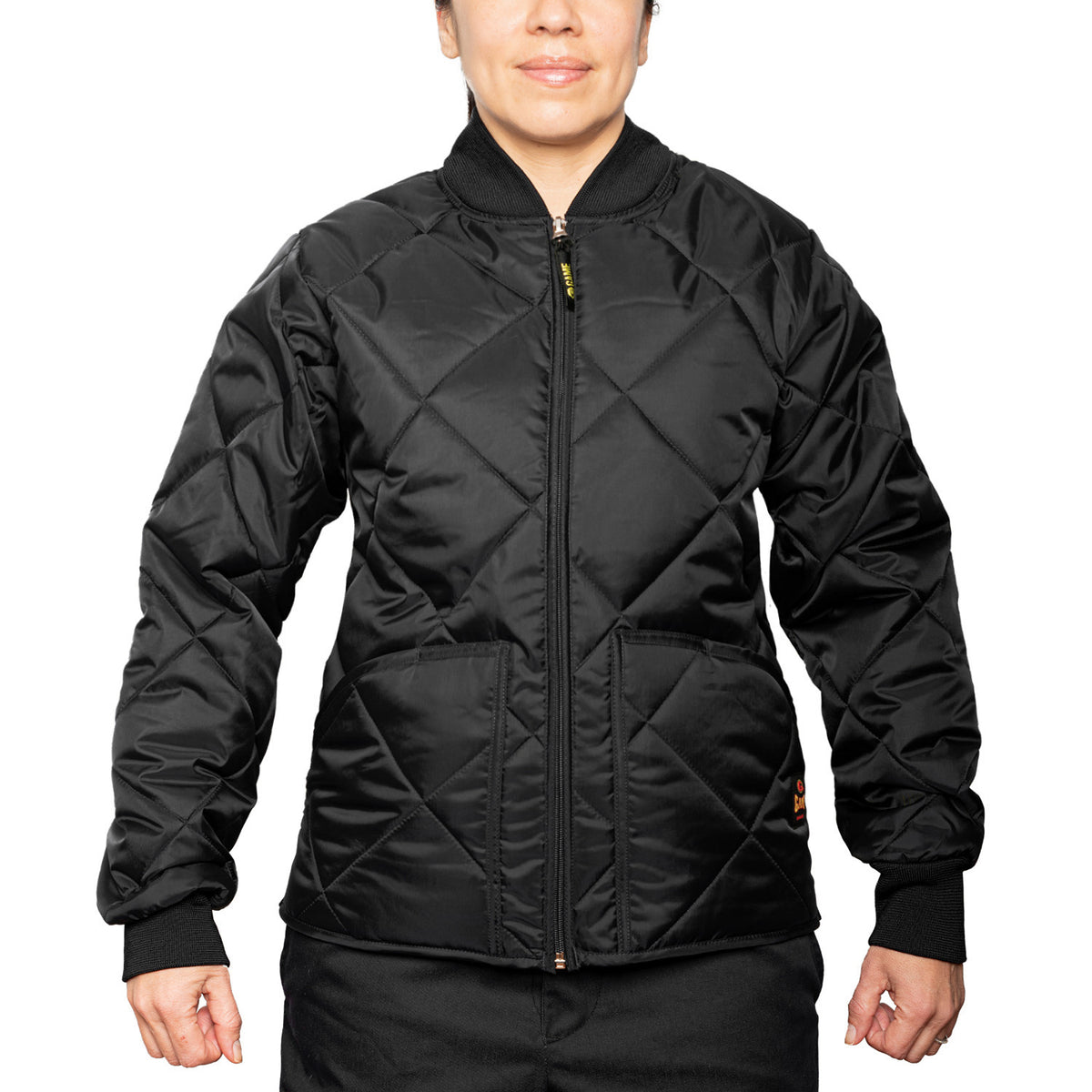 Custom GAME The Bravest Ladies Fit Diamond Quilted Jacket