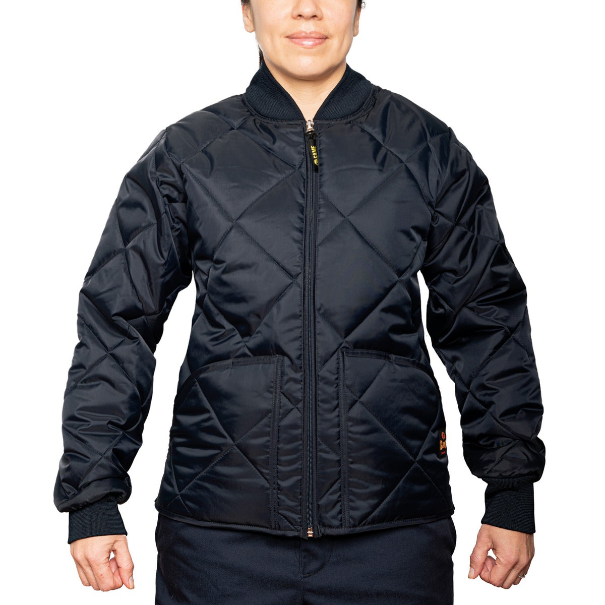 Custom GAME The Bravest Ladies Fit Diamond Quilted Jacket