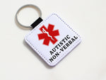 Autistic Non-Verbal Medical Alert Keychain