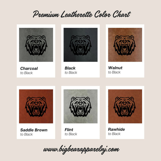 Leatherette Blood Type Patch - Hook & Loop