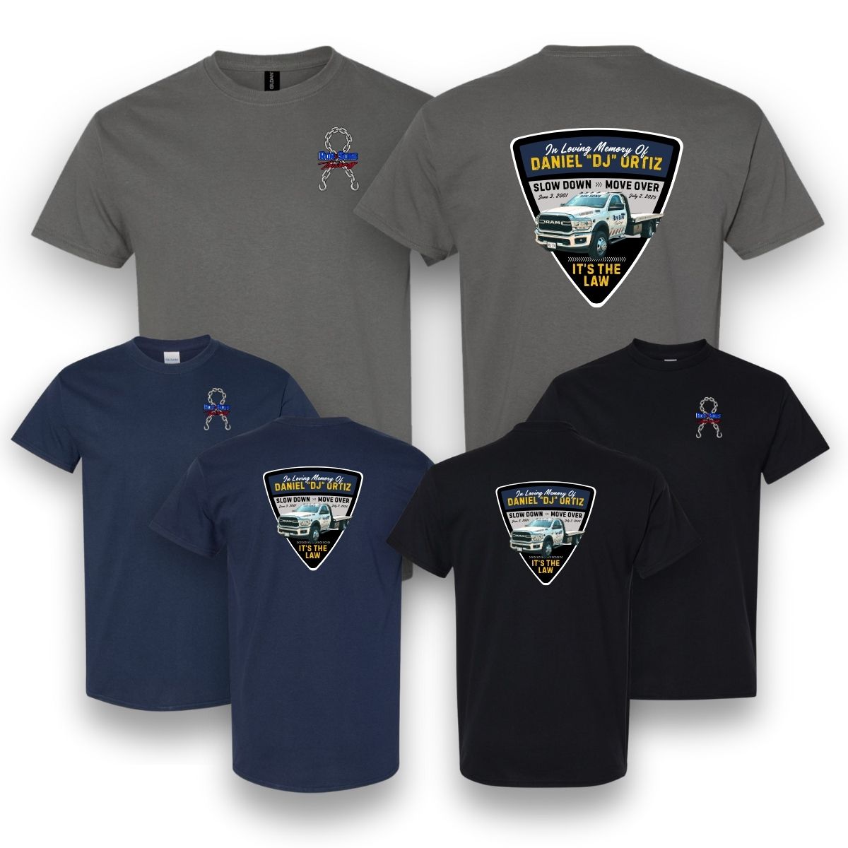 Slow Down, Move Over Memorial T-Shirt - DJ Ortiz