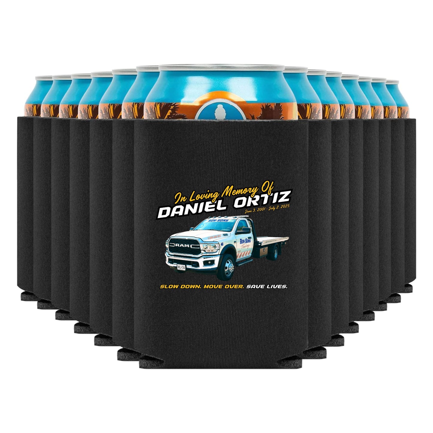 DJ Ortiz Memorial Can Koozie