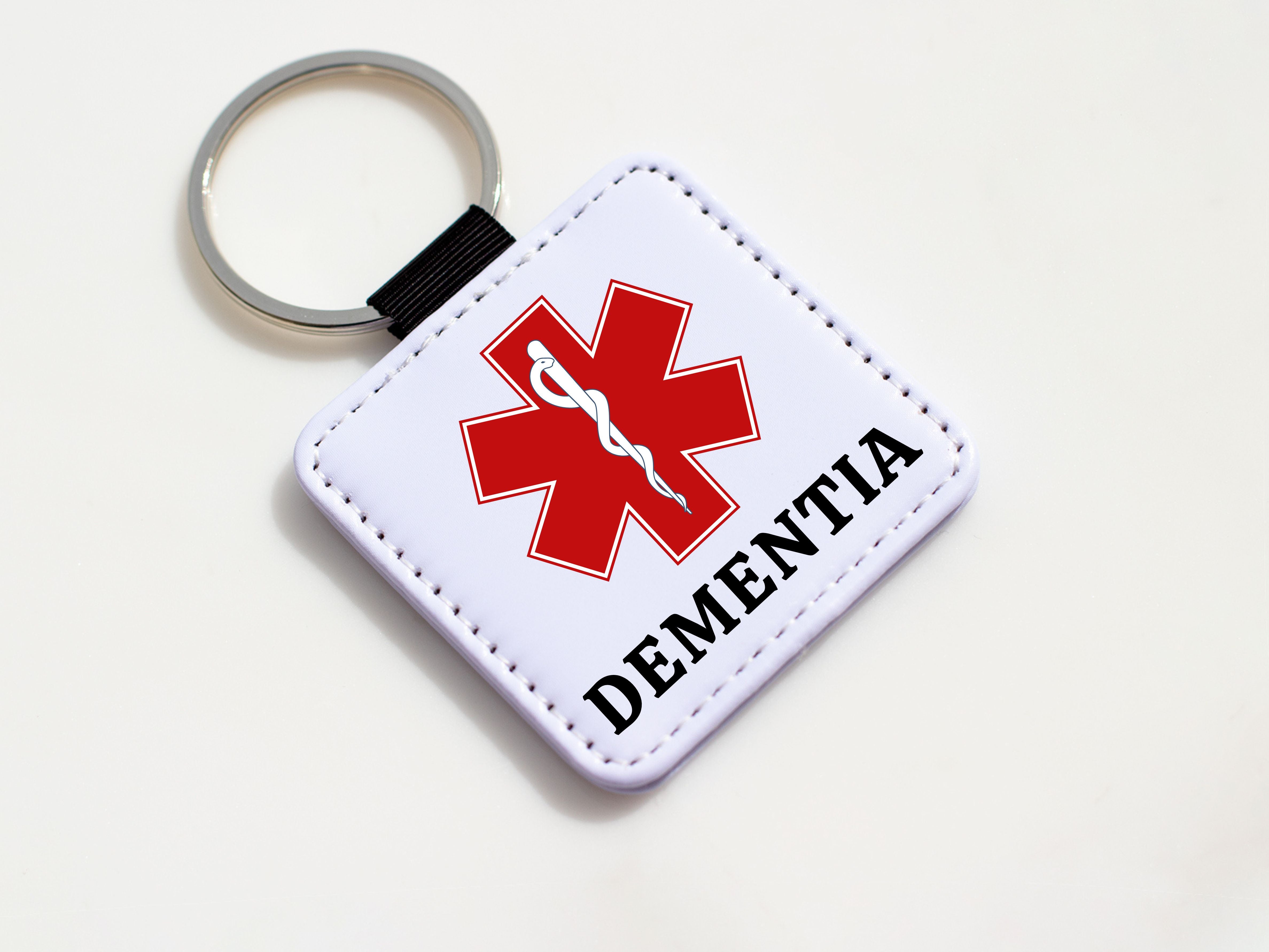 Stainless Steel Medical Alert Keychain - Princess Design Laser Engraved For Allergies, Diabetes, Etc. (Unisex)