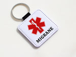 Migrane Emergency Medical Alert Keychain