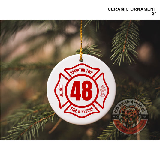 Hampton Fire Ceramic Ornament