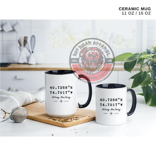Netcong Coordinates Mug