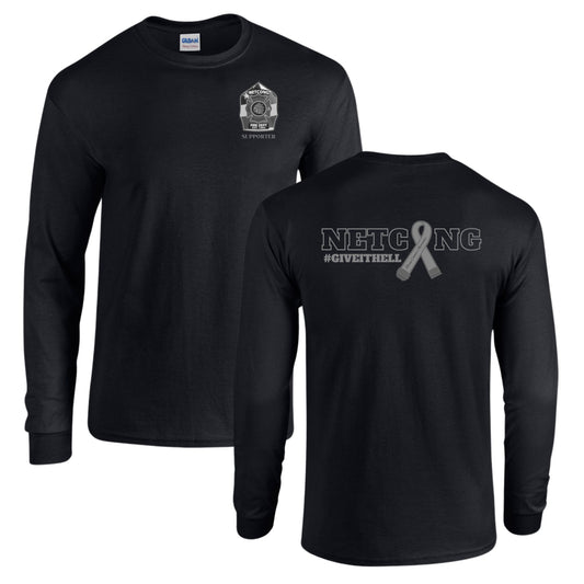 Netcong Fire Brain Cancer Awareness Long Sleeve T-Shirt