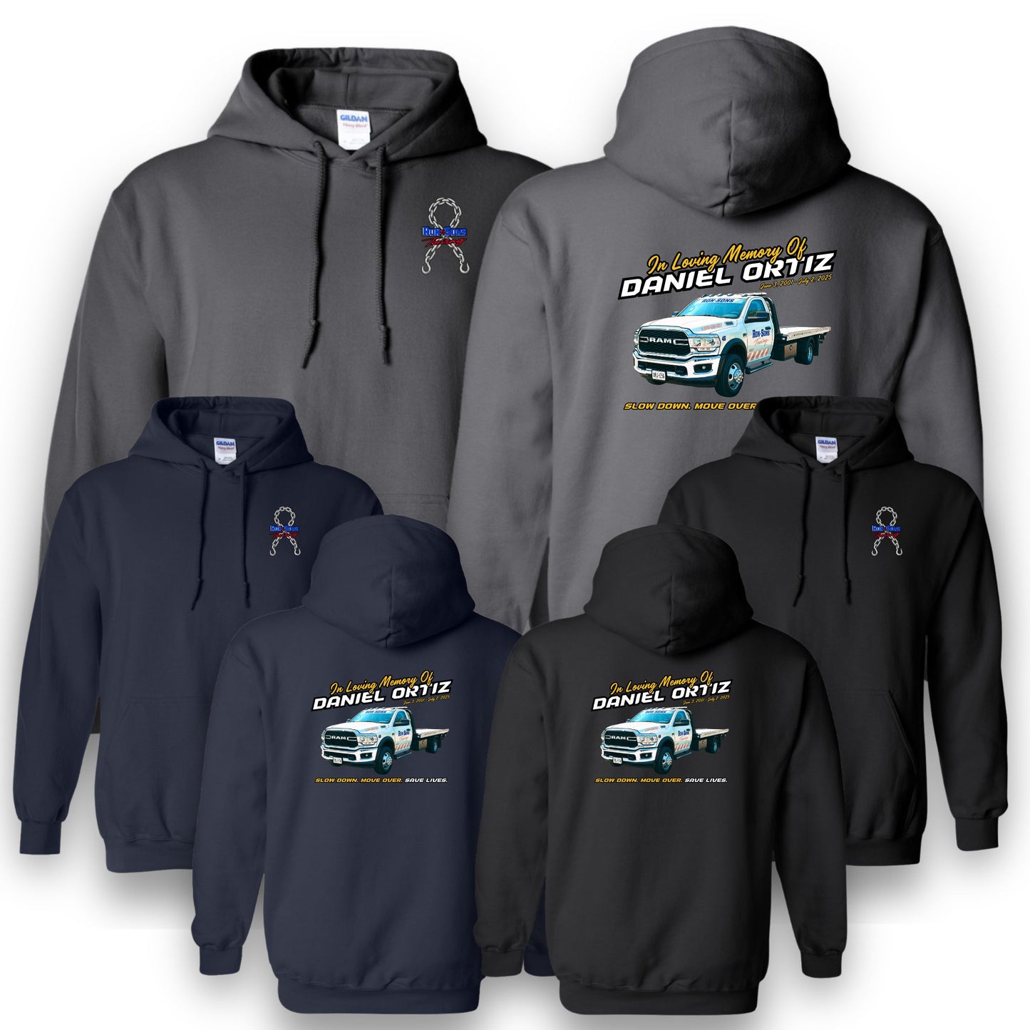 Truck 46 Memorial Hooded Sweatshirt - DJ Ortiz