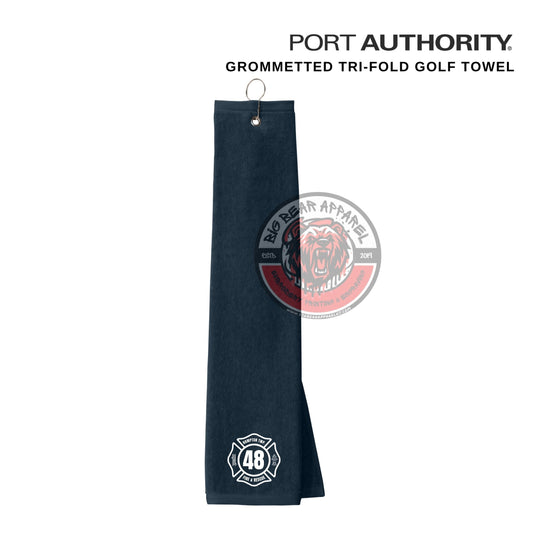 Hampton Fire Grommeted Tri-Fold Golf Towel