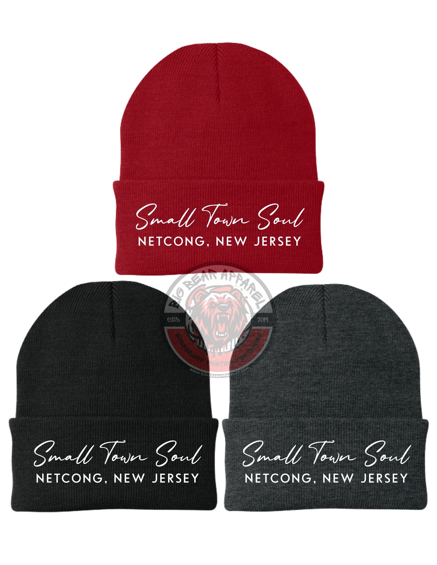 Small Town Soul Embroidered Beanie