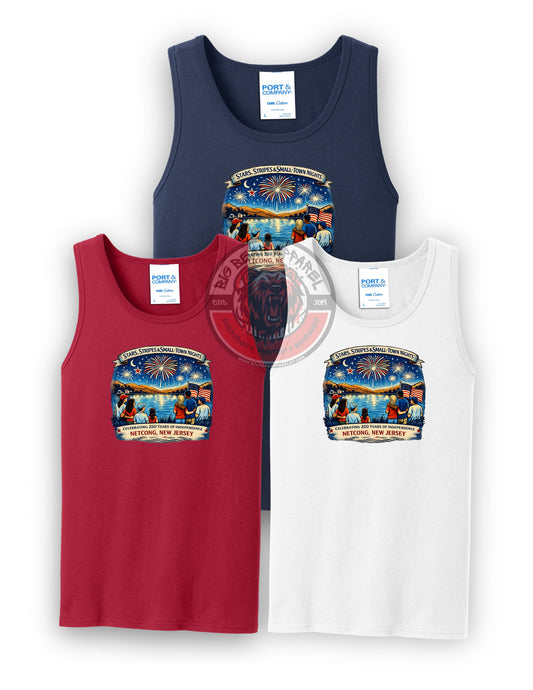 Stars, Stripes & Small Town Nights Mens Tank Top