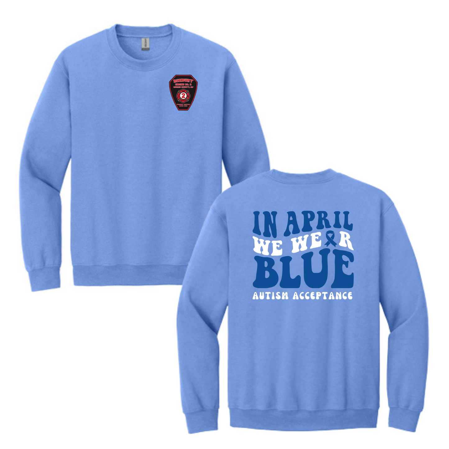 Roxbury Fire Co. 2 Autism Acceptance Crewneck Sweatshirt
