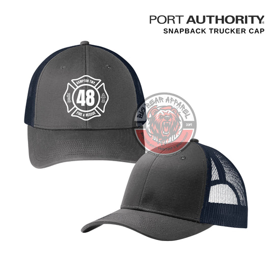 Hampton Fire Maltese Snapback Trucker Cap