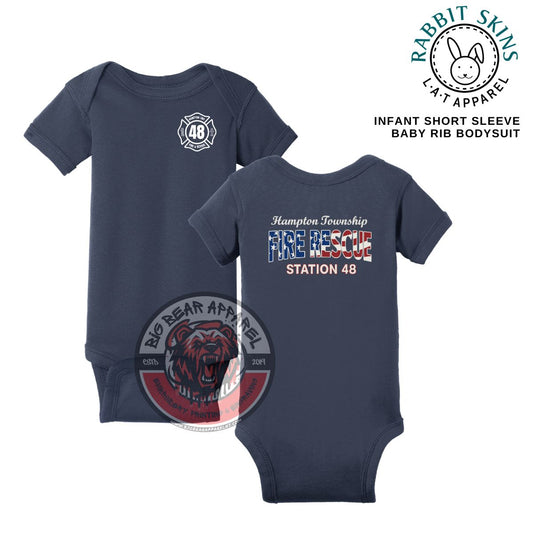 Hampton Fire Infant Onesie