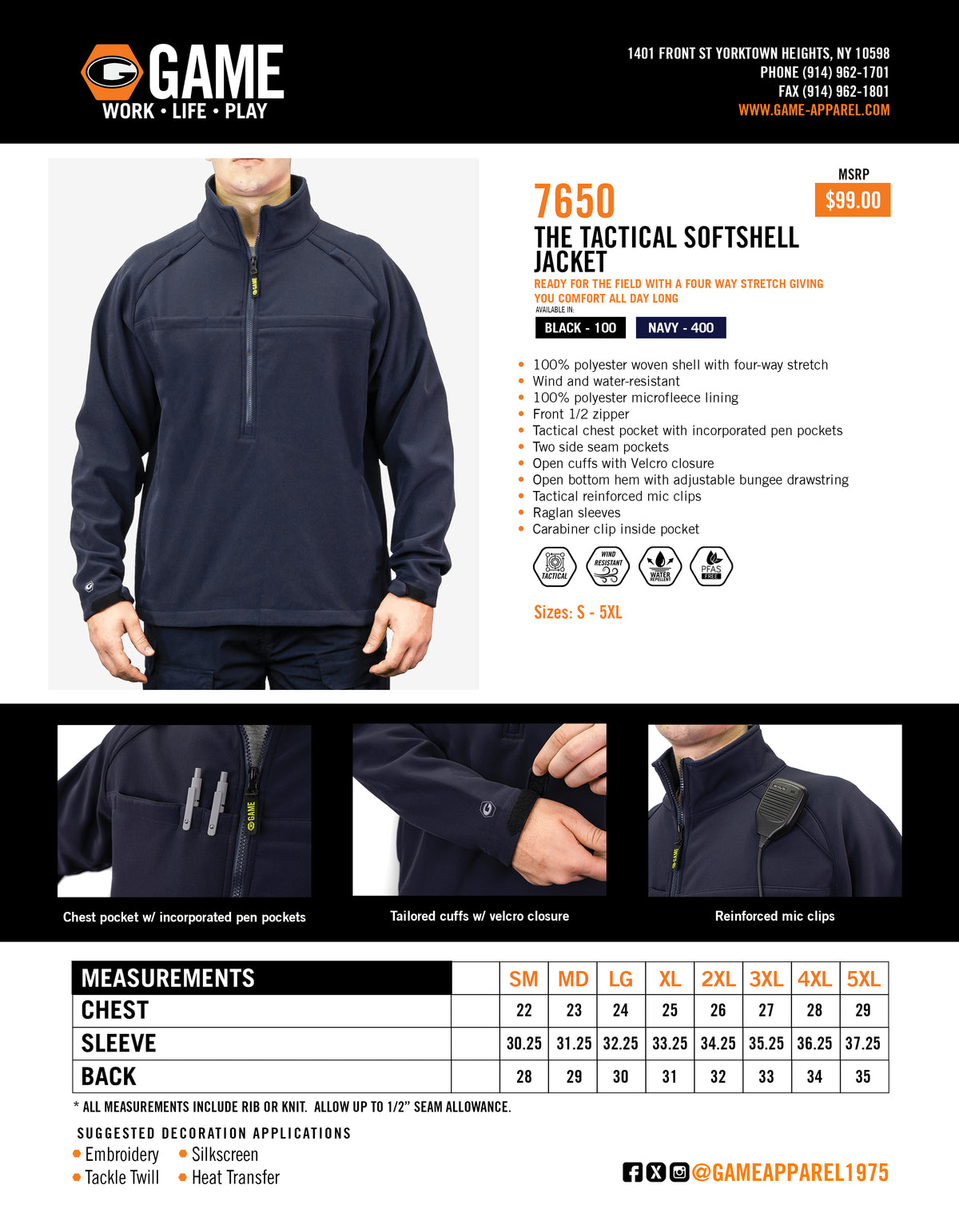 Custom GAME The Tactical Soft Shell Jacket
