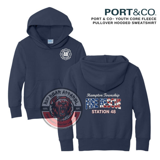 Hampton Fire Youth Hooded Sweatshirt