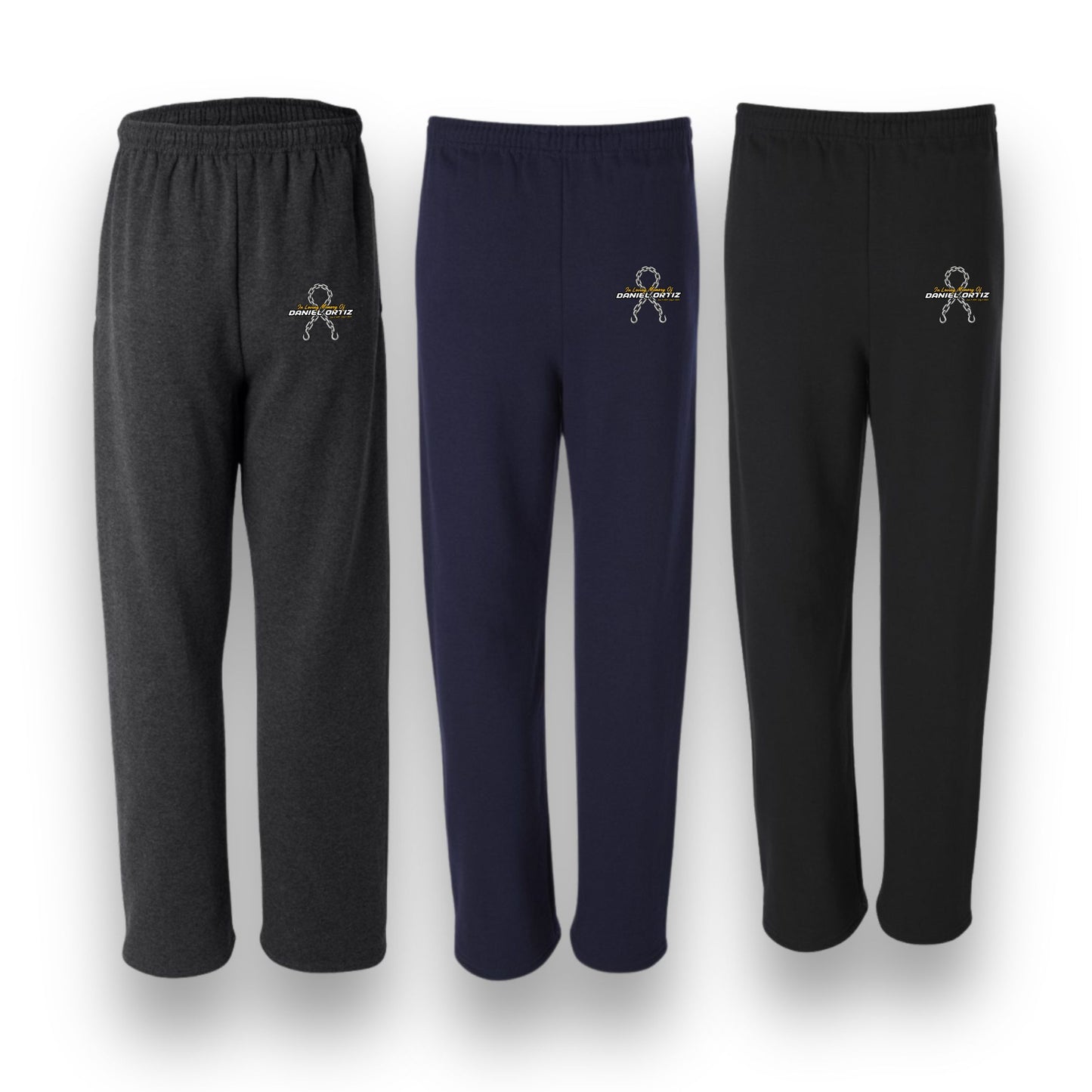 Tow Chain Memorial Open-Bottom Sweatpants - DJ Ortiz