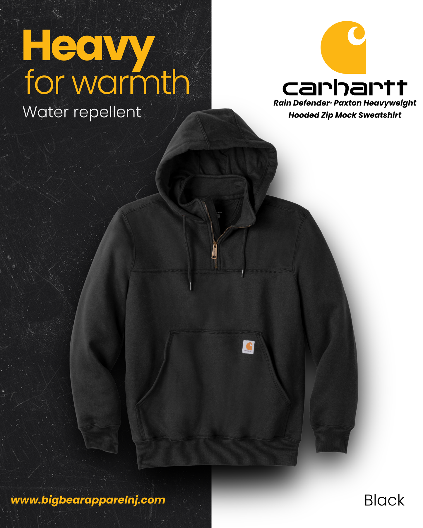 Custom Carhartt Rain Defender Hooded 1/4 Zip