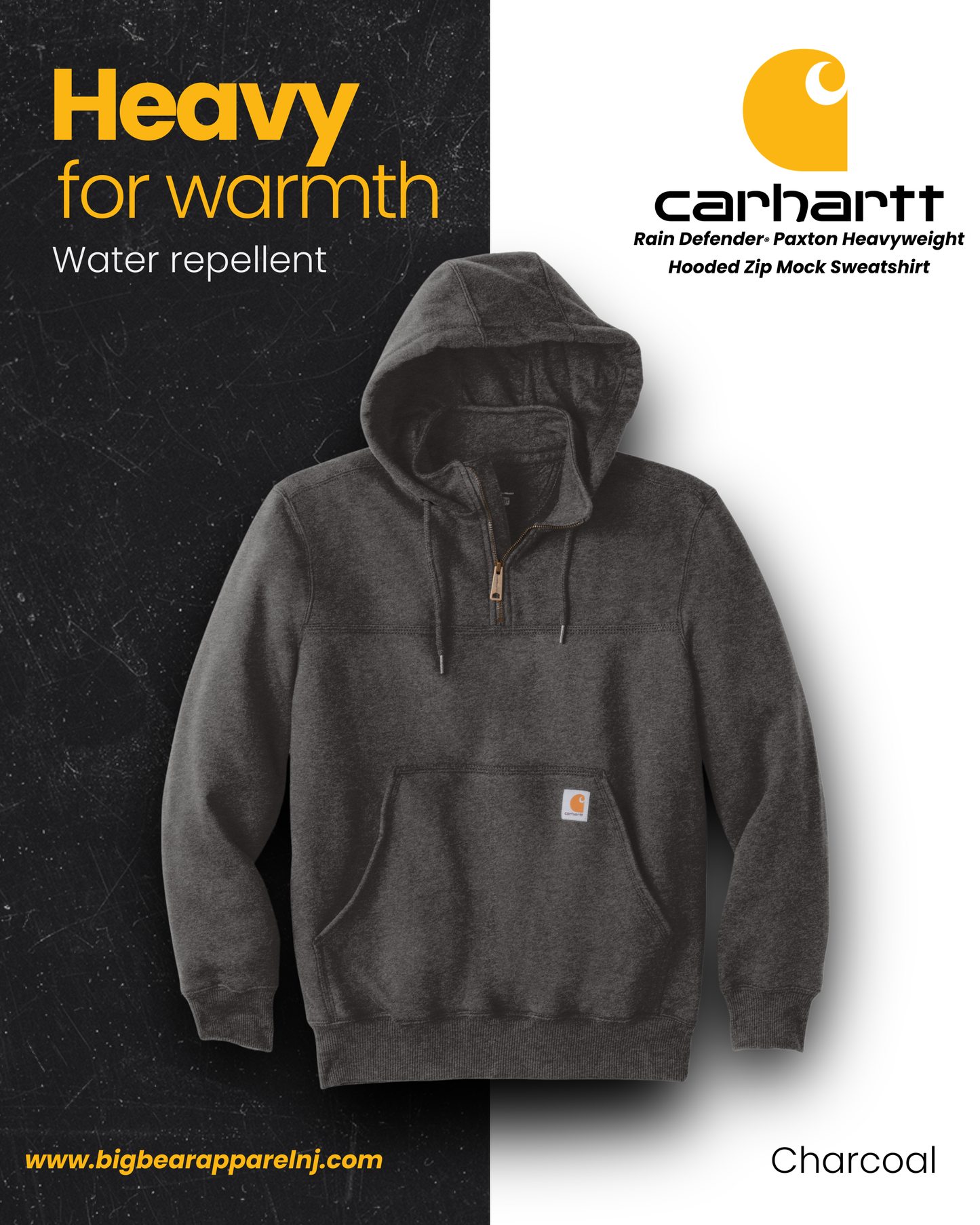 Custom Carhartt Rain Defender Hooded 1/4 Zip