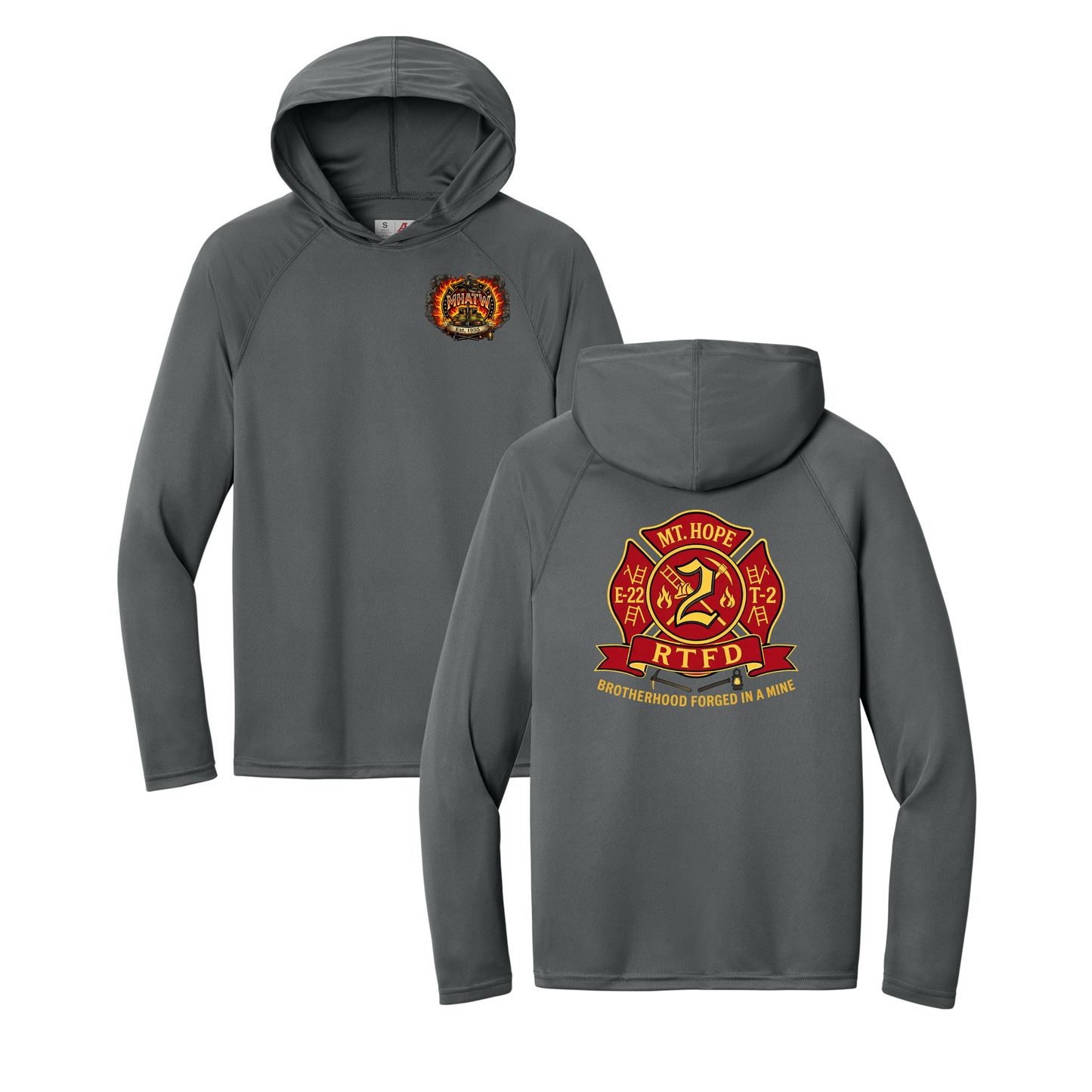 Mt. Hope Fire Cooling Performance Long Sleeve Hooded Tee