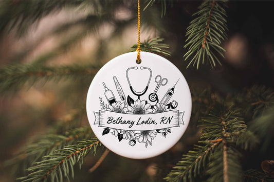 Personalized Nurse Ornament