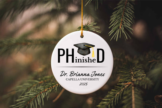 Personalized PHD Ornament