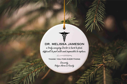 Personalized Doctor Thank You Ornament
