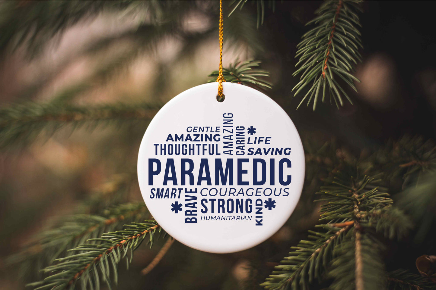 Paramedic Word Scramble Ornament