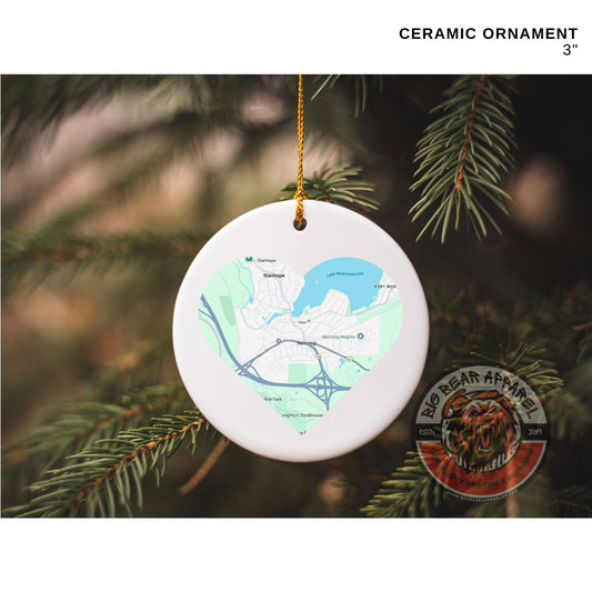 Netcong Heart Ceramic Ornament