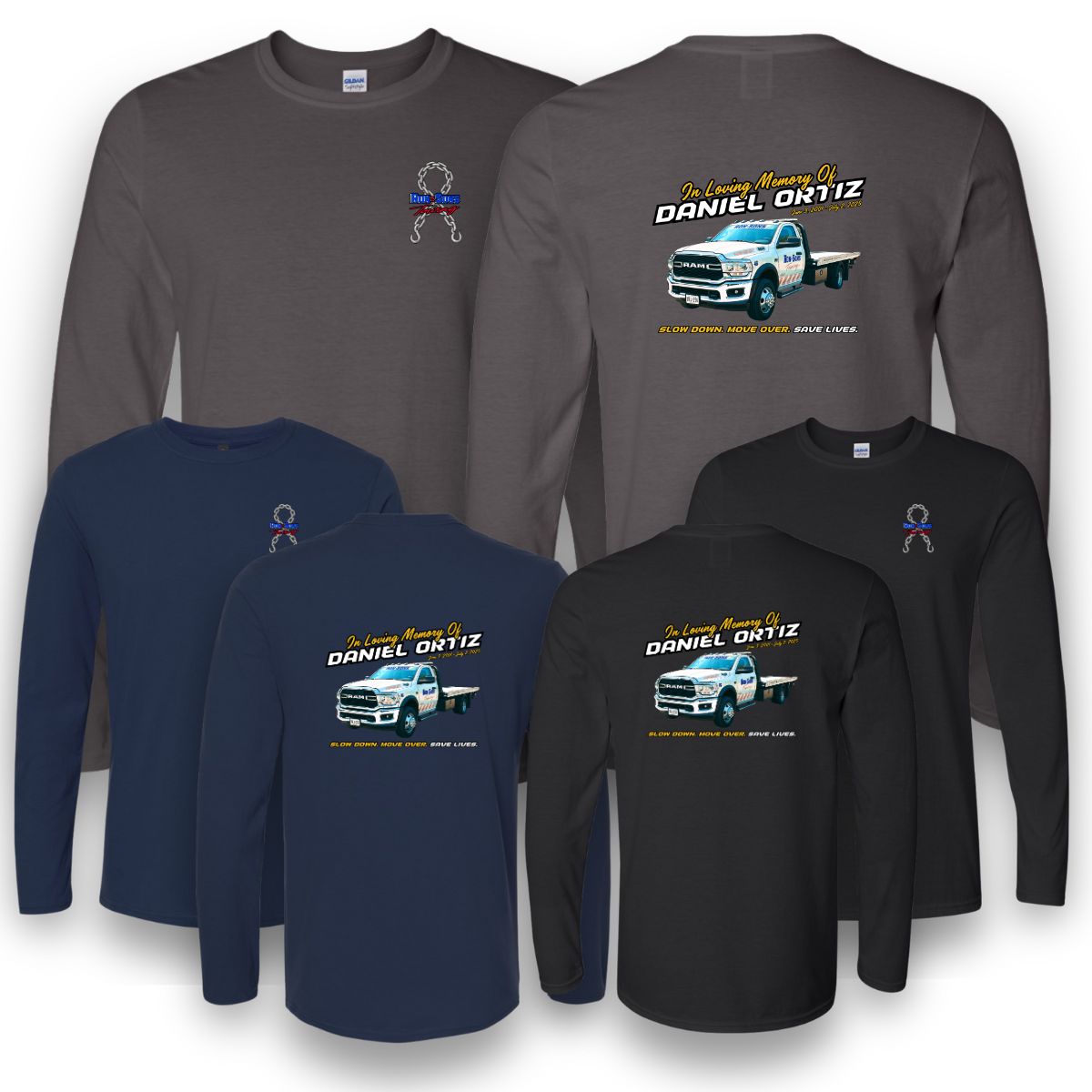 Truck 46 Memorial Long Sleeve T-Shirt - DJ Ortiz
