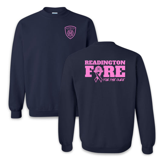 RVFC Short Sleeve Breast Cancer Adult Crewneck Sweatshirt