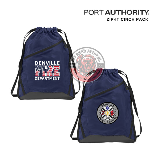 Denville Fire Zip-it Cinch Pack