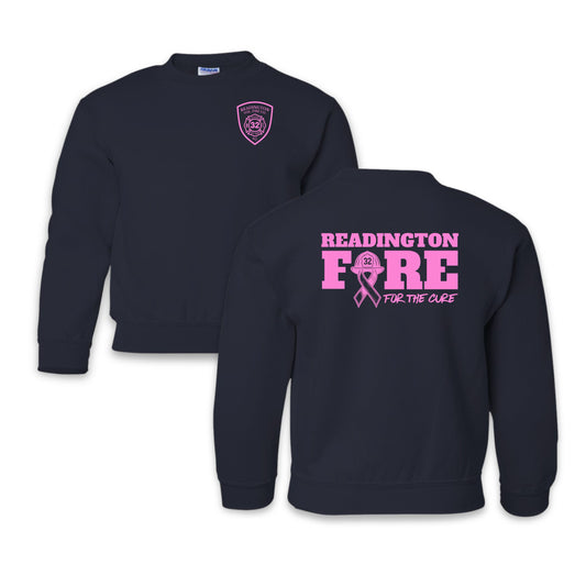 RVFC Short Sleeve Breast Cancer Youth Crewneck Sweatshirt