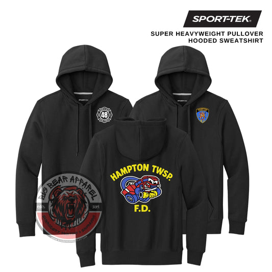 Hampton Fire Old School Super Heavyweight Pullover Hooded Sweatshirt