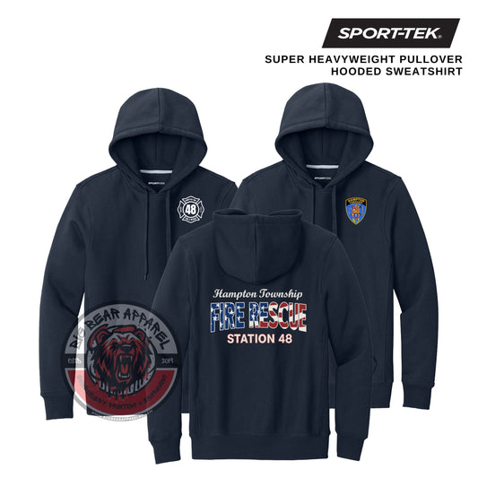 Hampton Fire Super Heavyweight Pullover Hooded Sweatshirt