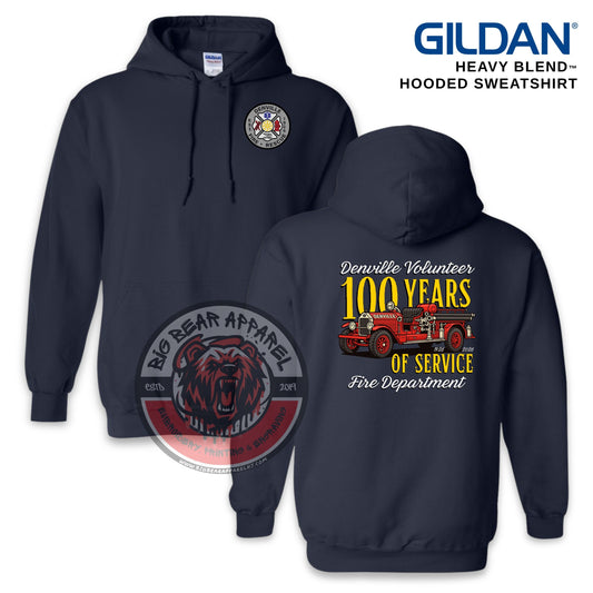 Denville Fire 100th Anniversary Hooded Sweatshirt