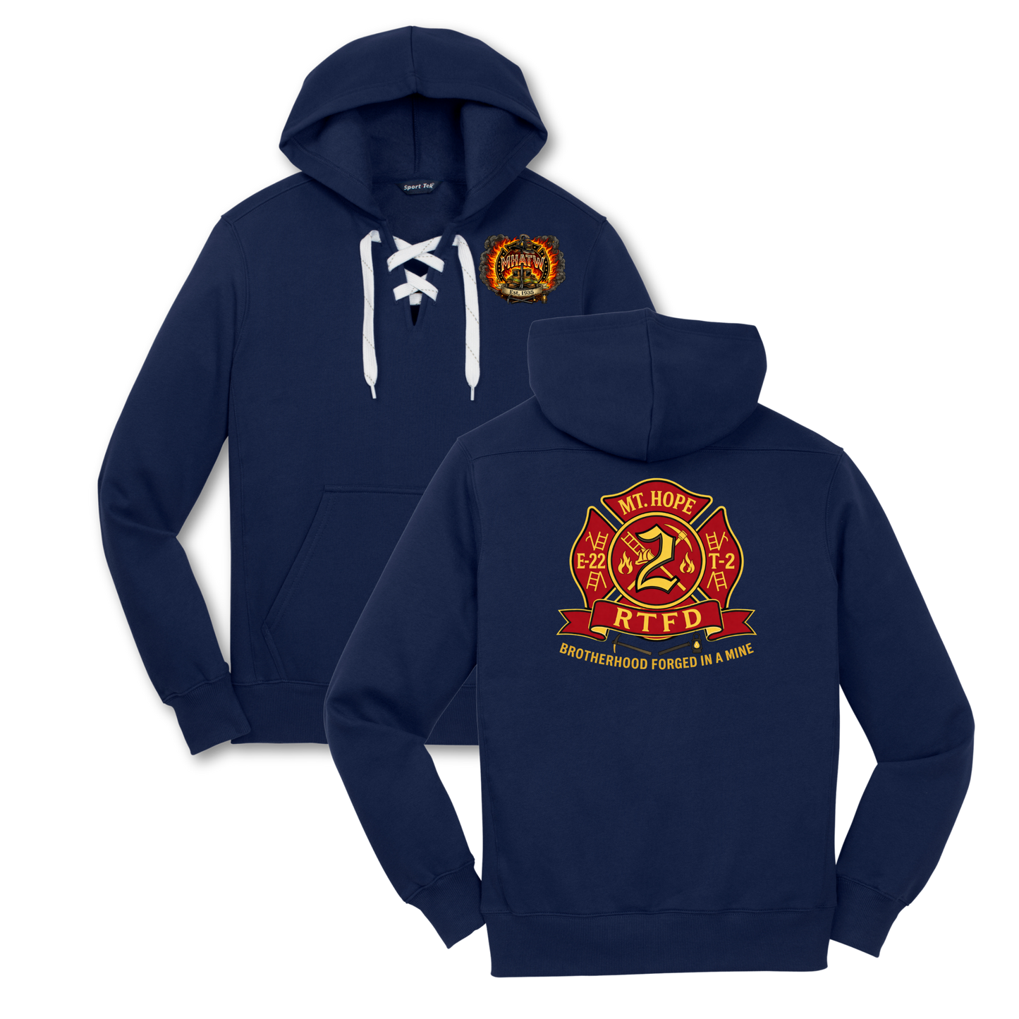 Mt. Hope Fire Lace Up Hooded Sweatshirt