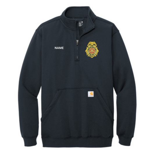 Roscoe Rockland Carhartt Midweight 1/4 Zip Mock Neck Sweatshirt (Chief/Ex-Chief)