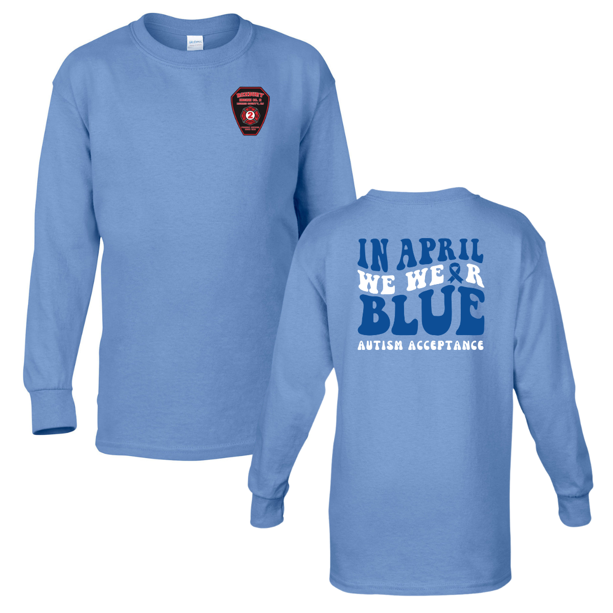 Roxbury Fire Co. 2 Autism Acceptance Youth Long Sleeve T-Shirt