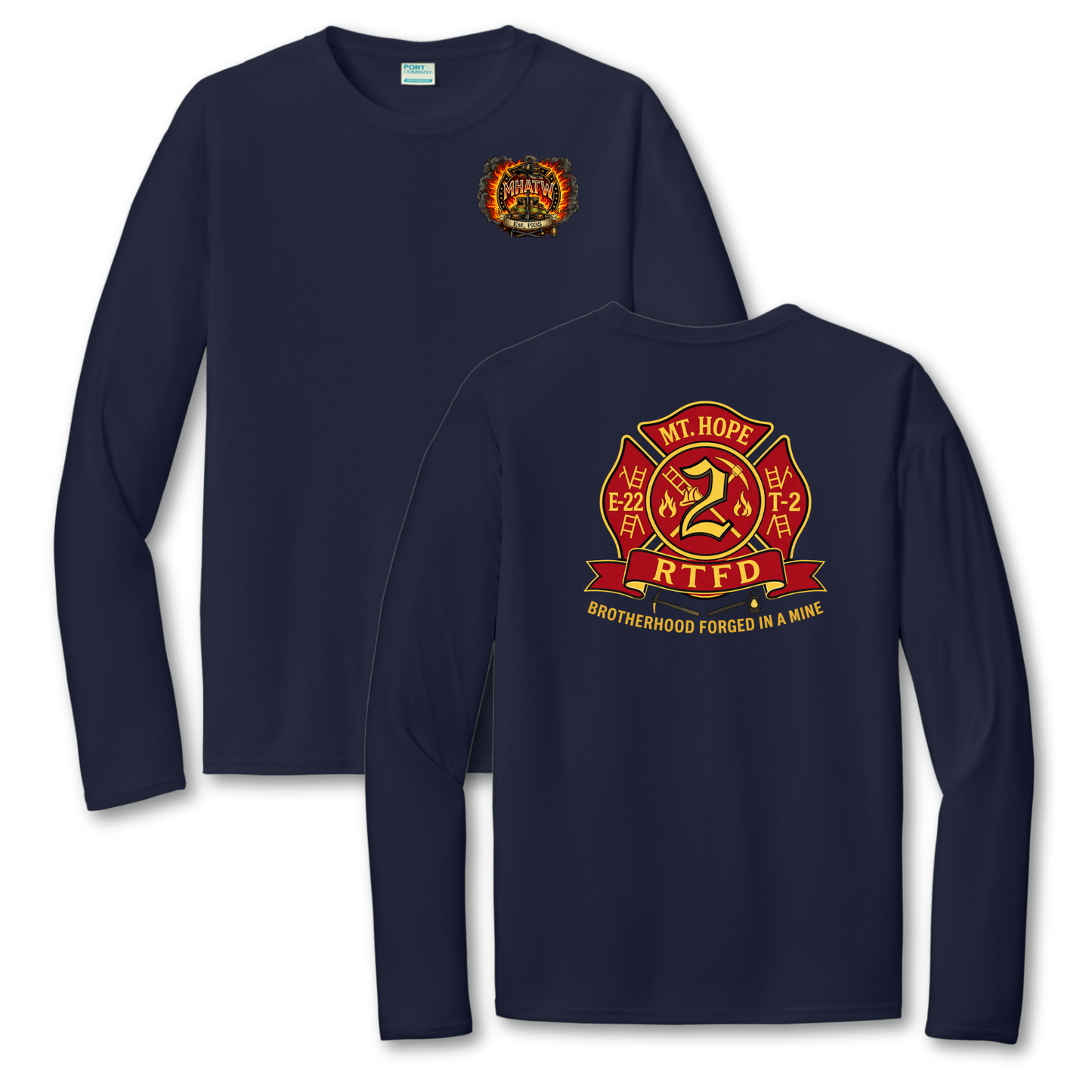 Mt. Hope Fire Long Sleeve Performance T-Shirt