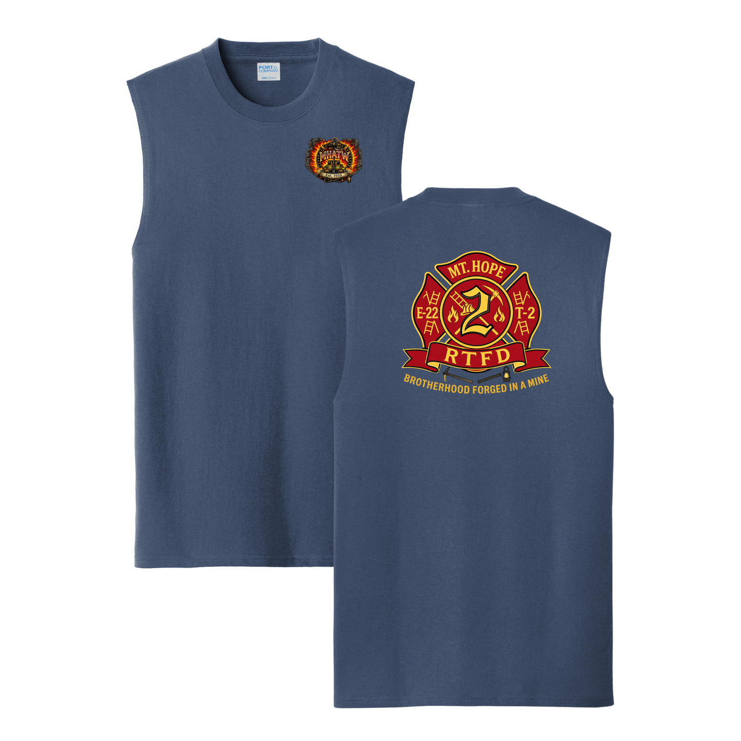 Mt. Hope Fire Core Cotton Sleeveless Tee